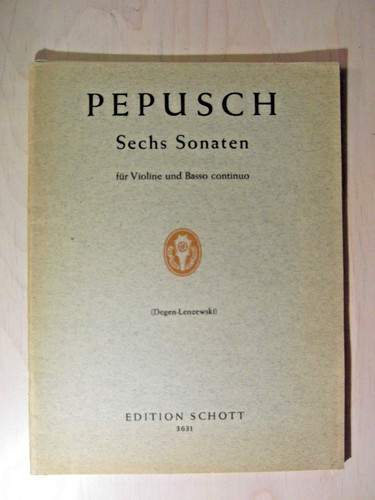 Alte notenhefte pepusch - alte,