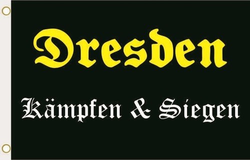 Fahne flagge dresden kämpfen - fahne,