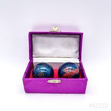 Vintage Qigong Meditationskugeln Chinesische Klangkugeln mit Original-Schatulle