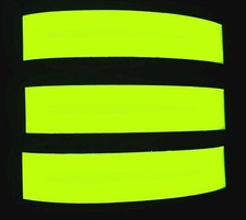 3 Neon Gelb Leuchtband Leuchtfolie Signalband Signalfolie tagleuchtend 