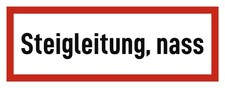 Steigleitung, nass -