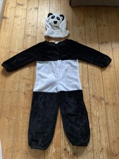 Zweiteiliges Pandabär-Kostüm, Größe 116-128