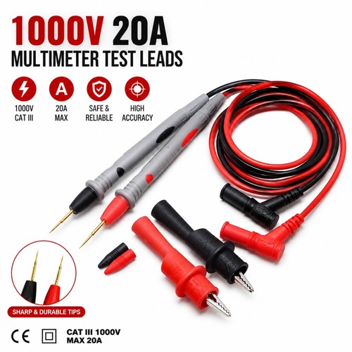 Multimeter 1000v 20a - multimeter, messkabel