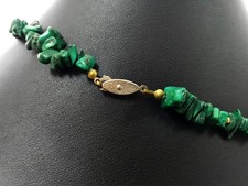 MALACHIT Kette ... Vintage Art