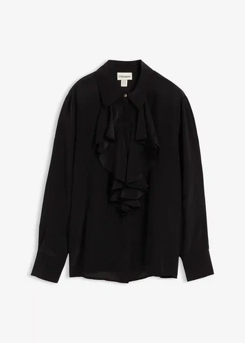 Bluse aus seide 40 schwarz - seide,