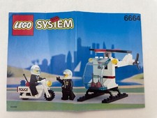LEGO ® Bauanleitung System Town 6664 Polizei Instruction ungelocht 299