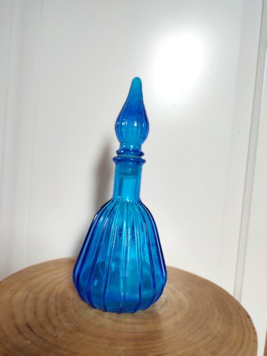 Blaue vintage flasche - vintage,