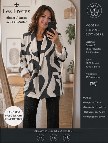 Eleganter blazer jacke - eleganter,