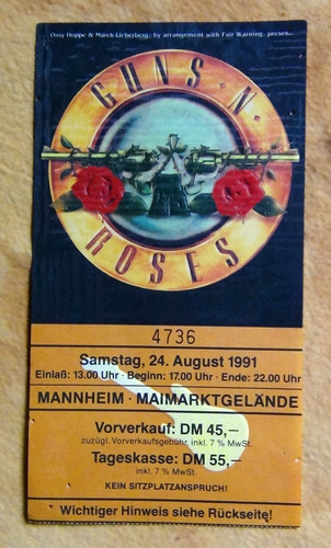 Guns roses open - n, air