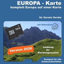 EUROPA Karte Topo Höhenlinien