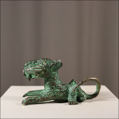 68988 kleiner bronze leopard - bronze,