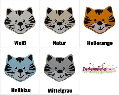 Motivperle tiger katze groß - tiger,