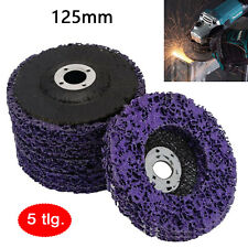 5X SCHEIBE 125MM LILA REINIGUNGSSCHEIBE FLEX SATZ SCHLEIFSCHEIBEN CSD/CBS NEU DE
