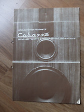 Cabasse Hifi Lautsprecher Prospekt Vintage sehr selten