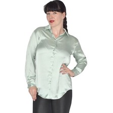 ZARA* weiche Glanz Satin Bluse* S - XL *glatt glänzendes Oberteil* Shirt Tunika
