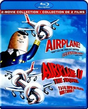 AirPlane + AirPlane 2 - The Sequel - Peter Graves, Leslie Nielsen,  New BluRAY