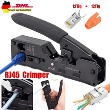 RJ45 Crimpzange + 12 Cat7