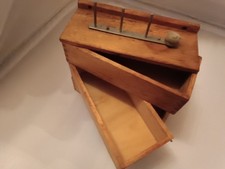 Alte 3er Nahmaschine Pfaff  Schublade Schubkasten Holzschublade