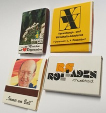 Lot aus 4 Streichholzschachteln bzw. Streichholzbriefchen Deutschland