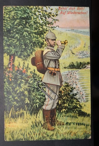 Feldpostkarte litho farbe - feldpostkarte,