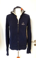 Adenauer & Co Sweatshirt Jacke Hoodie Größe M navy dunkelblau Wollkragen