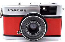 ▶️[ Near Mint] OLYMPUS TRIP 35 RED Point & Shoot Film Camera Japan 2543625
