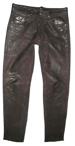 Speckige herren lederjeans - speckige!!!,