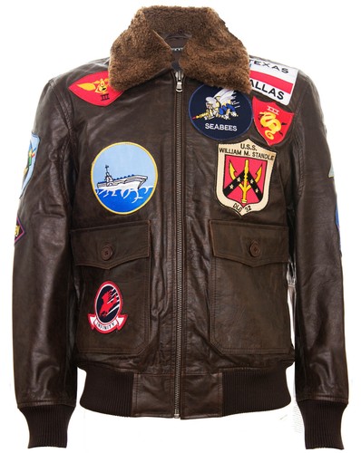 Herren topgun lederjacke tom - herren,