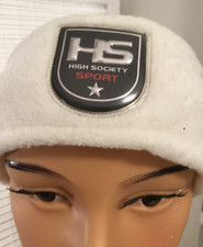 Stirnband - weiß- Fleece -v. High Society- NW