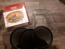 3x Pizzableche mit Einschubsystem,Zenker by Fackelmann OVP 