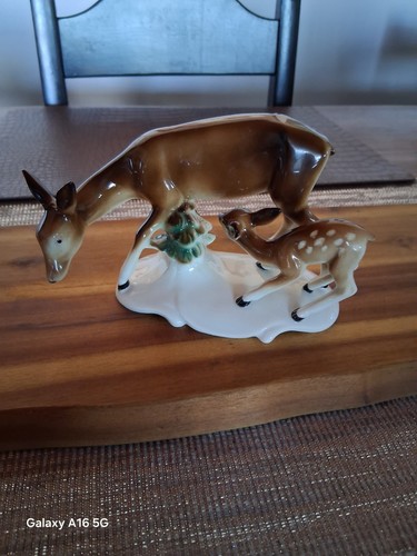 Porzellanfigur reh mit - porzellanfigur, kitz