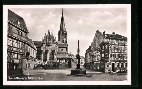 Ansichtskarte aschaffenburg - ansichtskarte,