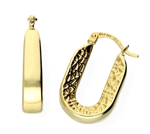 Edle 585 gold creolen 14karat - 585, creolen,