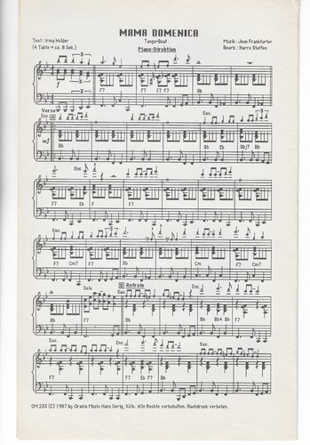 Noten für salonorchester - für,