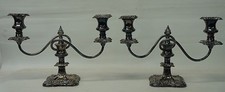 PAAR PRUNK KERZENLEUCHTER