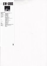 Service Schema für Kenwood KW-5066 