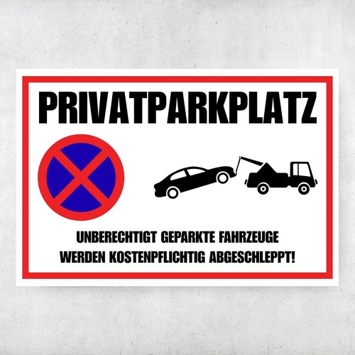 Privatparkplatz schild - privatparkplatz,