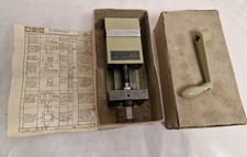 Maschinenschraubstock Schraubstock Klein Roto Record AS63 DDR OVP Prüfprotokoll