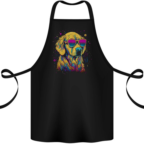 Retrowave golden retriever - retrowave,