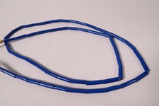 Alte Glasperlen Böhmen Blau Stäbe FY82 4mm African Trade beads blue rods