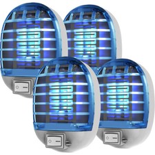 4er Moskito Killer UV Insektenvernichter Elektrisch LED Lampe Mückenfalle Licht