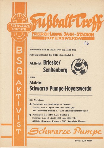 Ddr liga bsg aktivist - ddr-liga, 82/83