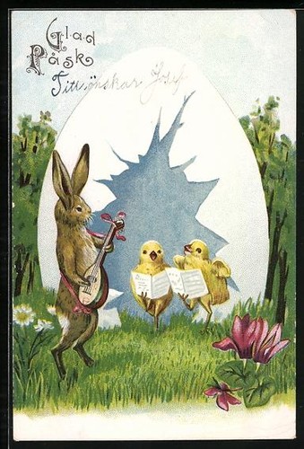 Lithographie osterhase - lithographie,