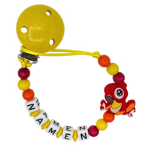 Schnullerkette mit wunschnamen - schnullerkette,