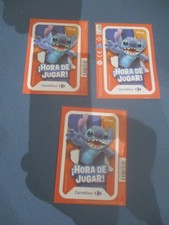 3 Tüten Disney Lilo Stitch Sticker 2025 aus Spanien Hora Jugar Carrefour España