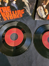 ROLLING STONES ♣︎♣︎ SATISFACTION & LAST TIME ♣︎♣︎ 2 WINERED DECCA '7 / NICE COND