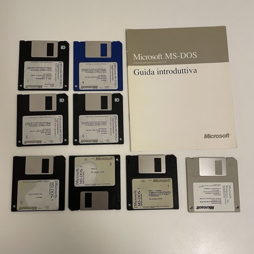 Microsoft dos 0 - 5.0, floppy