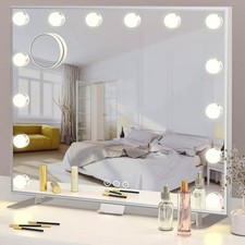 AddColor Hollywood Mirror Make -up mit Licht, Wandspiegel mit USB