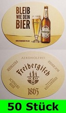 50 Stück Bierdeckel Freiberger - Bleib wie dein Bier - Freibergisch - Bar Theke
