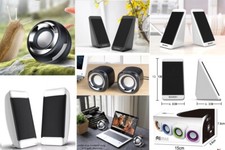 Speaker Set für PC Laptop Musikboxen Lautsprecher Stereo USB 2.0 Aux 600/1200W